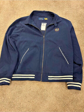 Brand new Polo Ralph Lauren Polo Crest Track Jacket Blue XL